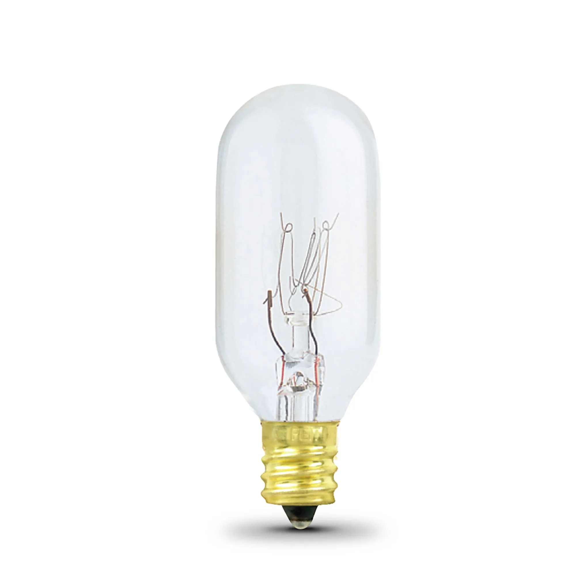 15W Soft White (2700K) E12 Base T7 Incandescent Appliance Bulb