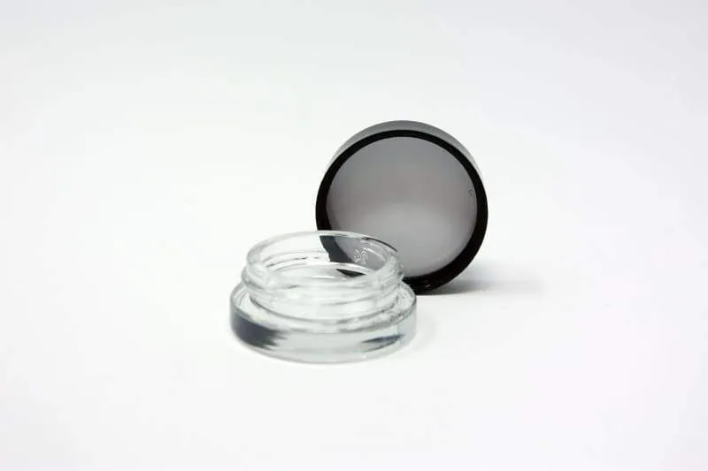 7ml Glass Jars- Low Profile heavy bottom- Screw Top with Lids