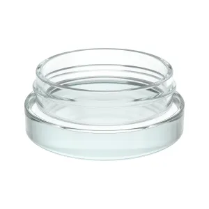 7ml Glass Jars- Low Profile heavy bottom- Screw Top with Lids