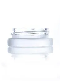 7ml Glass Jars- Low Profile heavy bottom- Screw Top with Lids