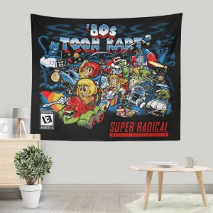 80's Toon Kart - Wall Tapestry