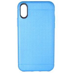 Apple iPhone X & XS Grid Gel Case in Blue