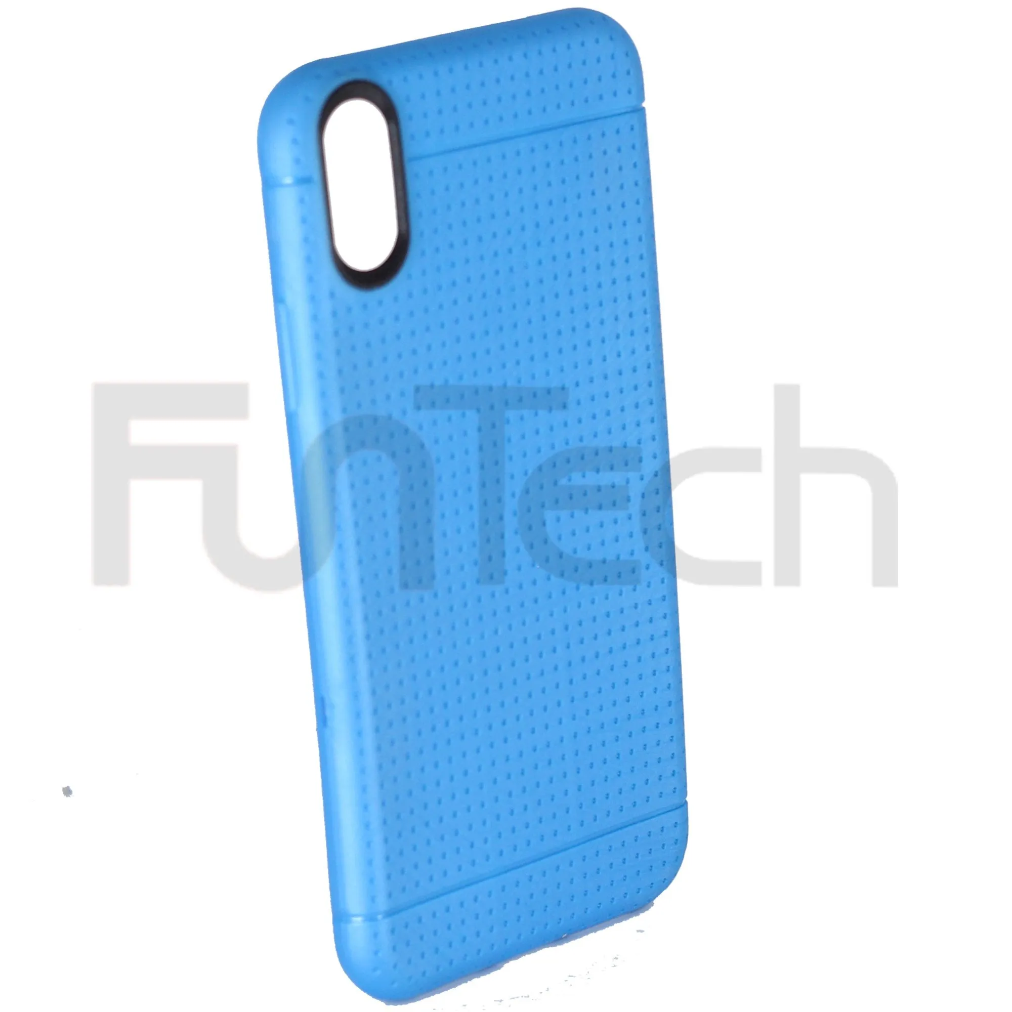 Apple iPhone X & XS Grid Gel Case in Blue