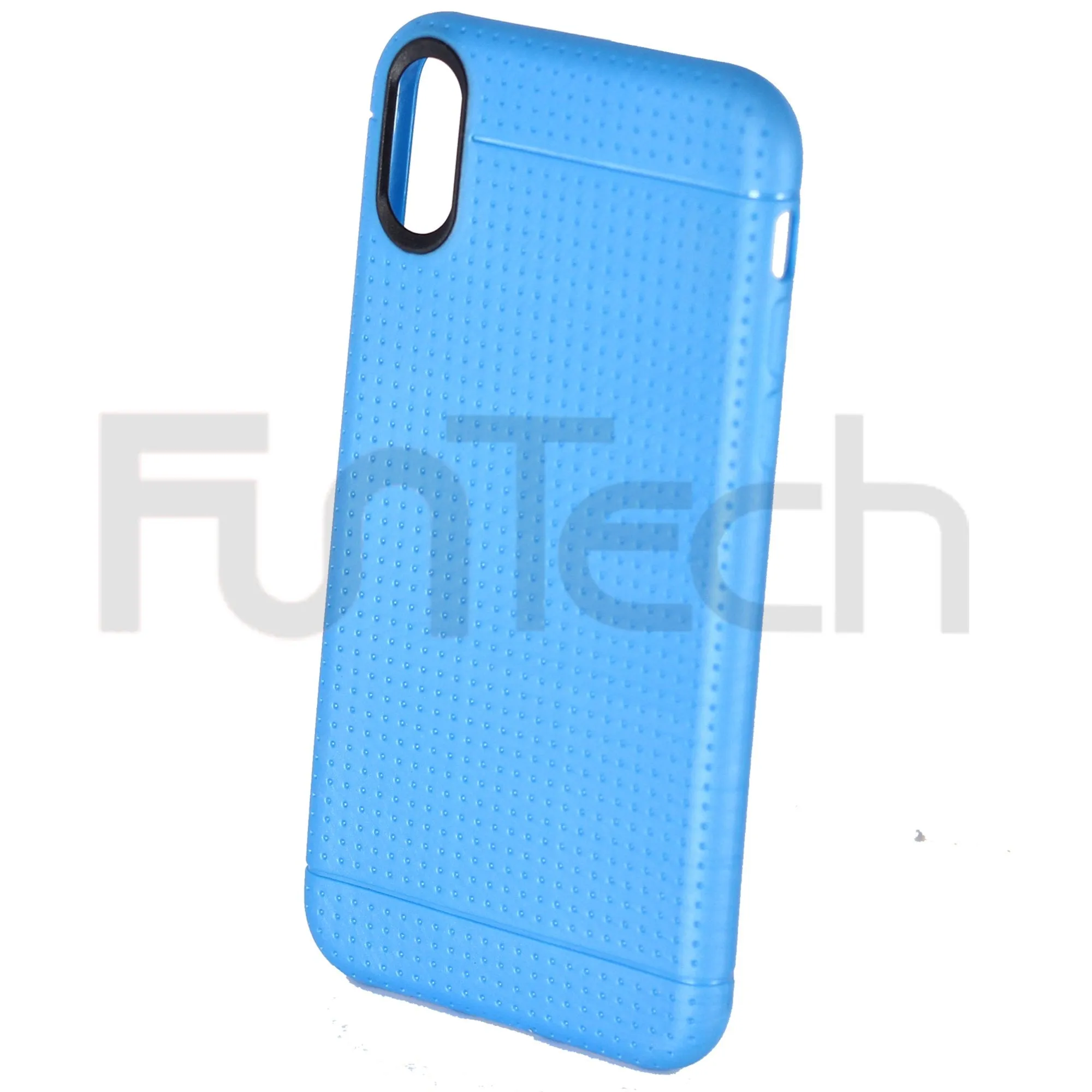 Apple iPhone X & XS Grid Gel Case in Blue