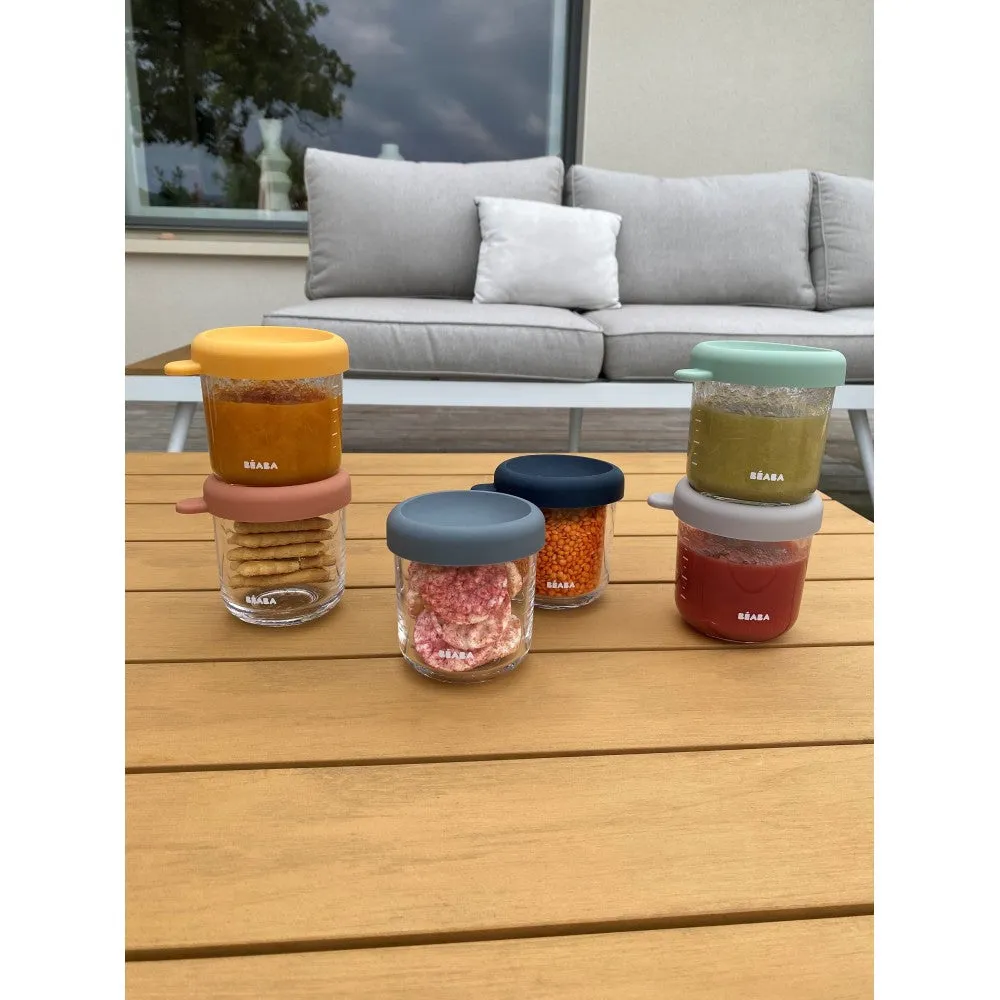 Beaba Set of 6 Glass Jars - 250ml