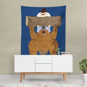 Bear Spotting Tapestry