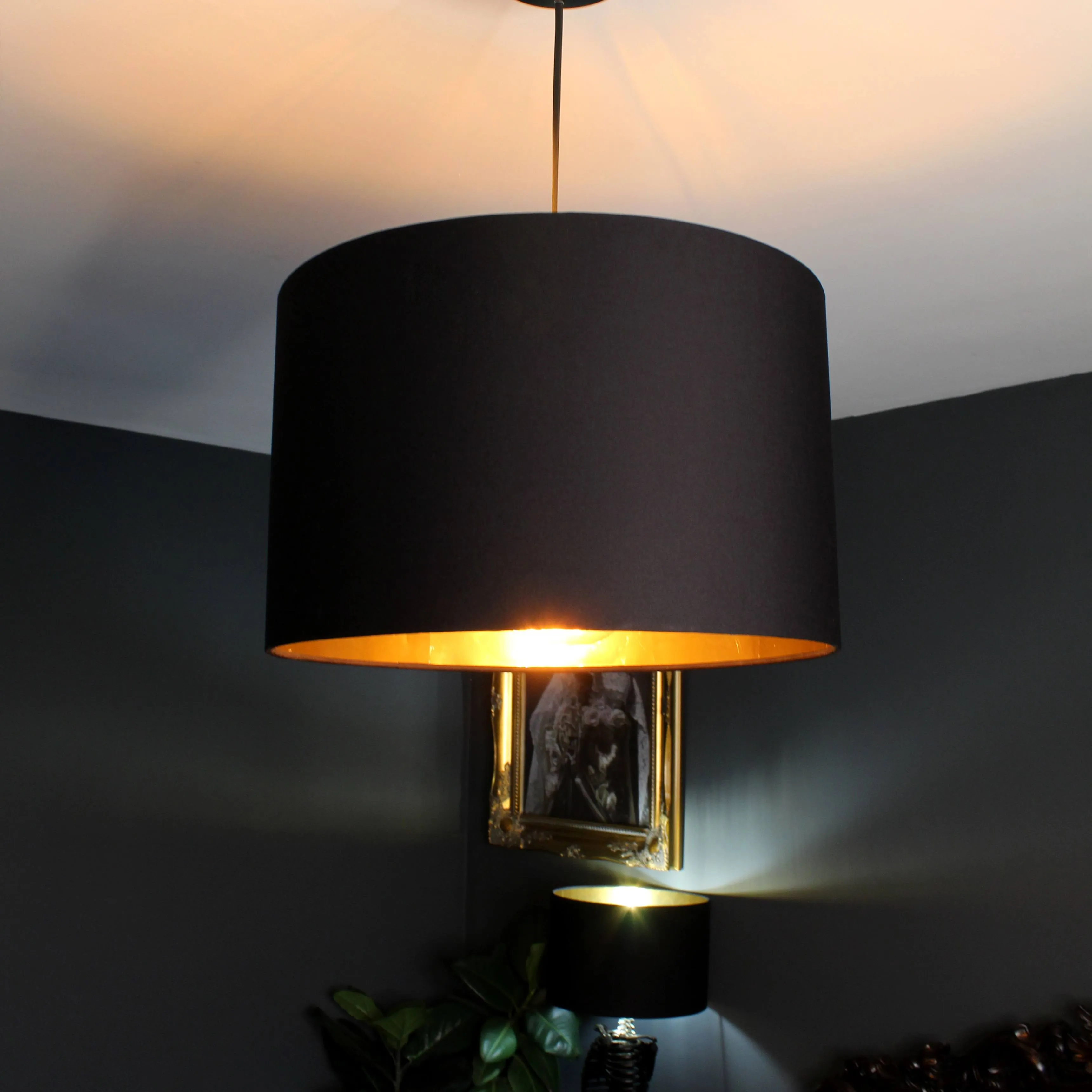 Black Gold Lampshade