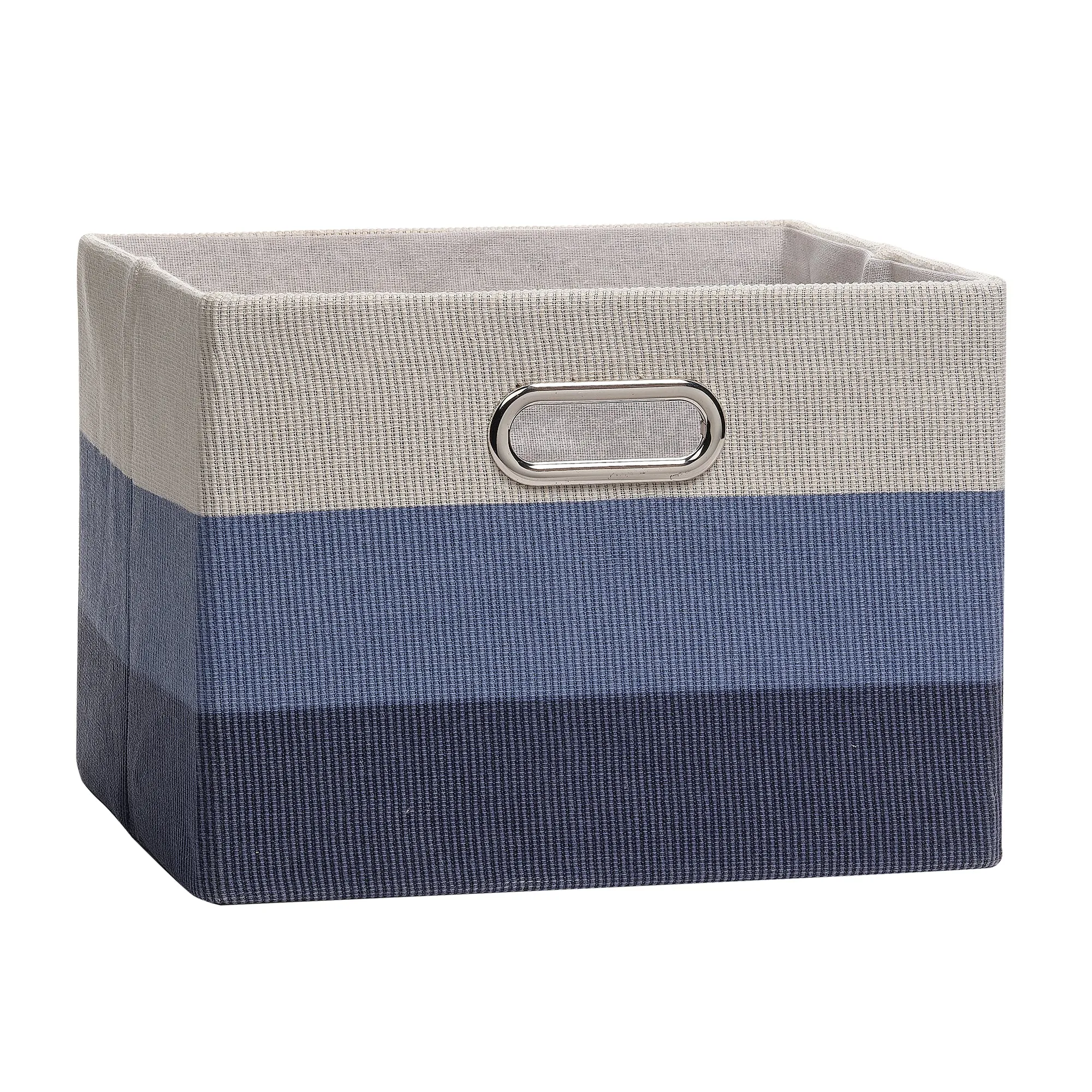 Blue Ombre Collapsible Storage Basket