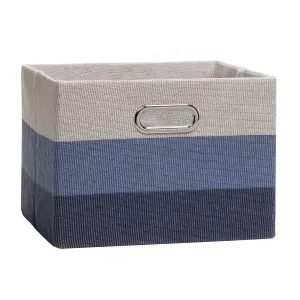 Blue Ombre Collapsible Storage Basket