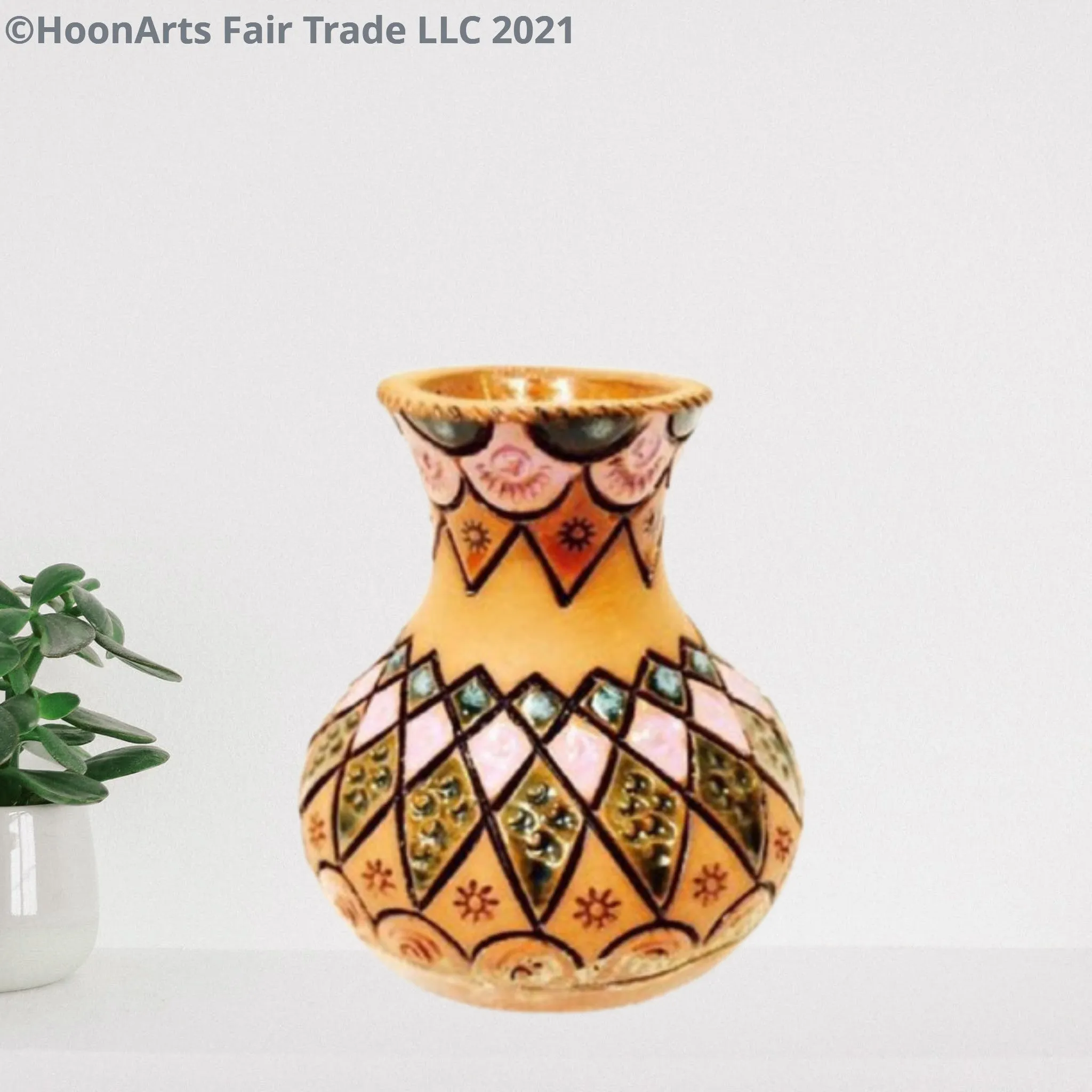 Ceramic Vase Drum "Tablakcha" - Fair Trade