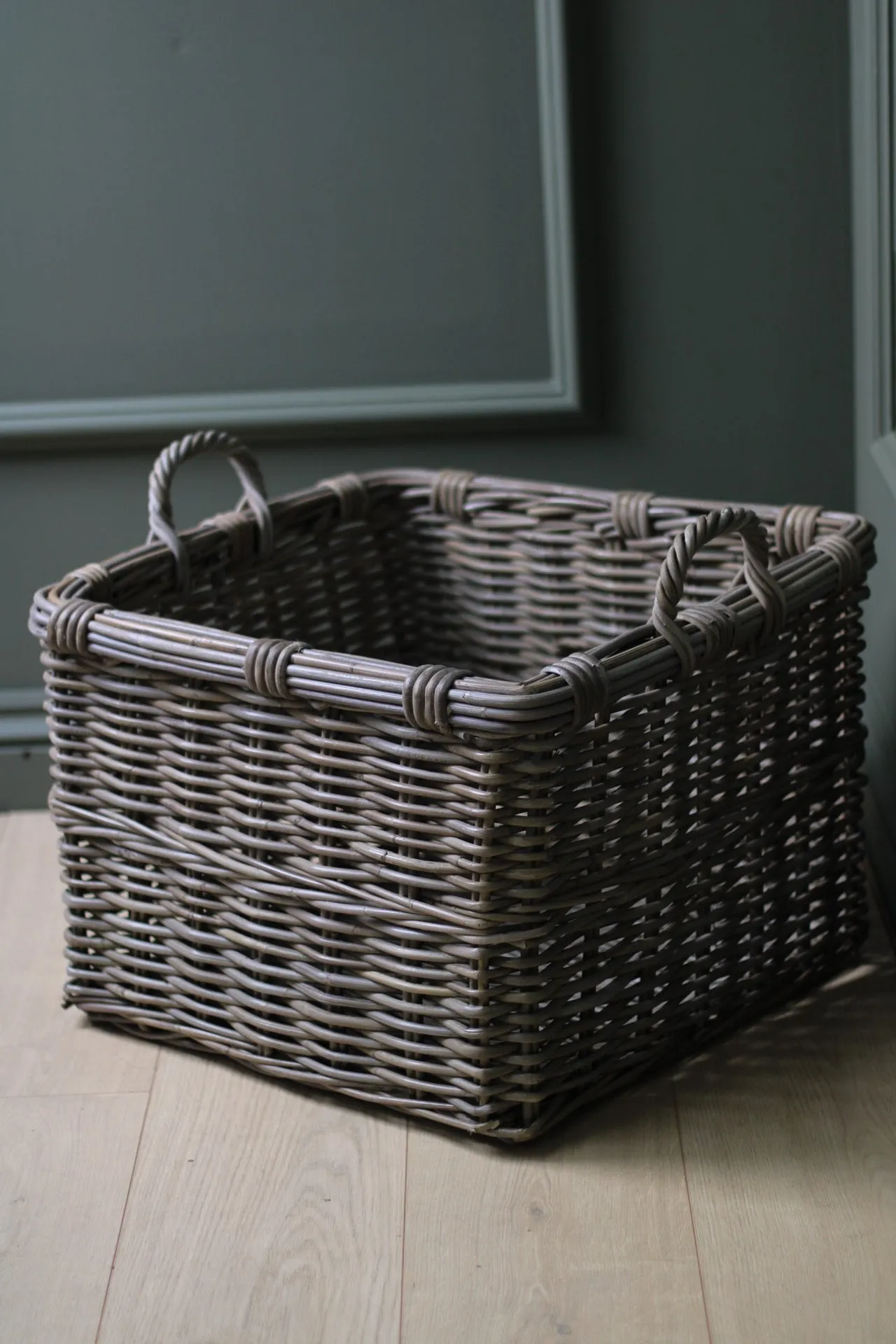 Charleston Square Rattan Basket