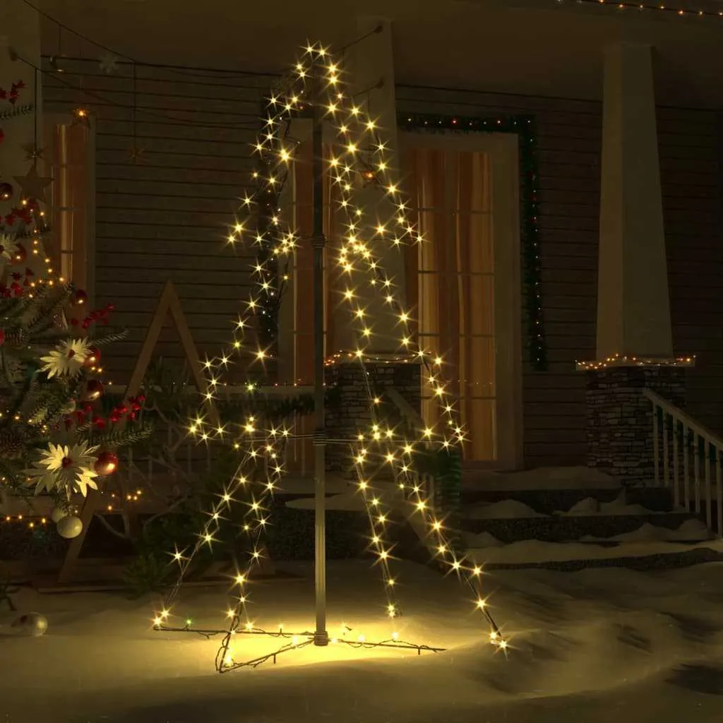 Christmas Cone Tree 160 LEDs Indoor and Outdoor 78x120 cm