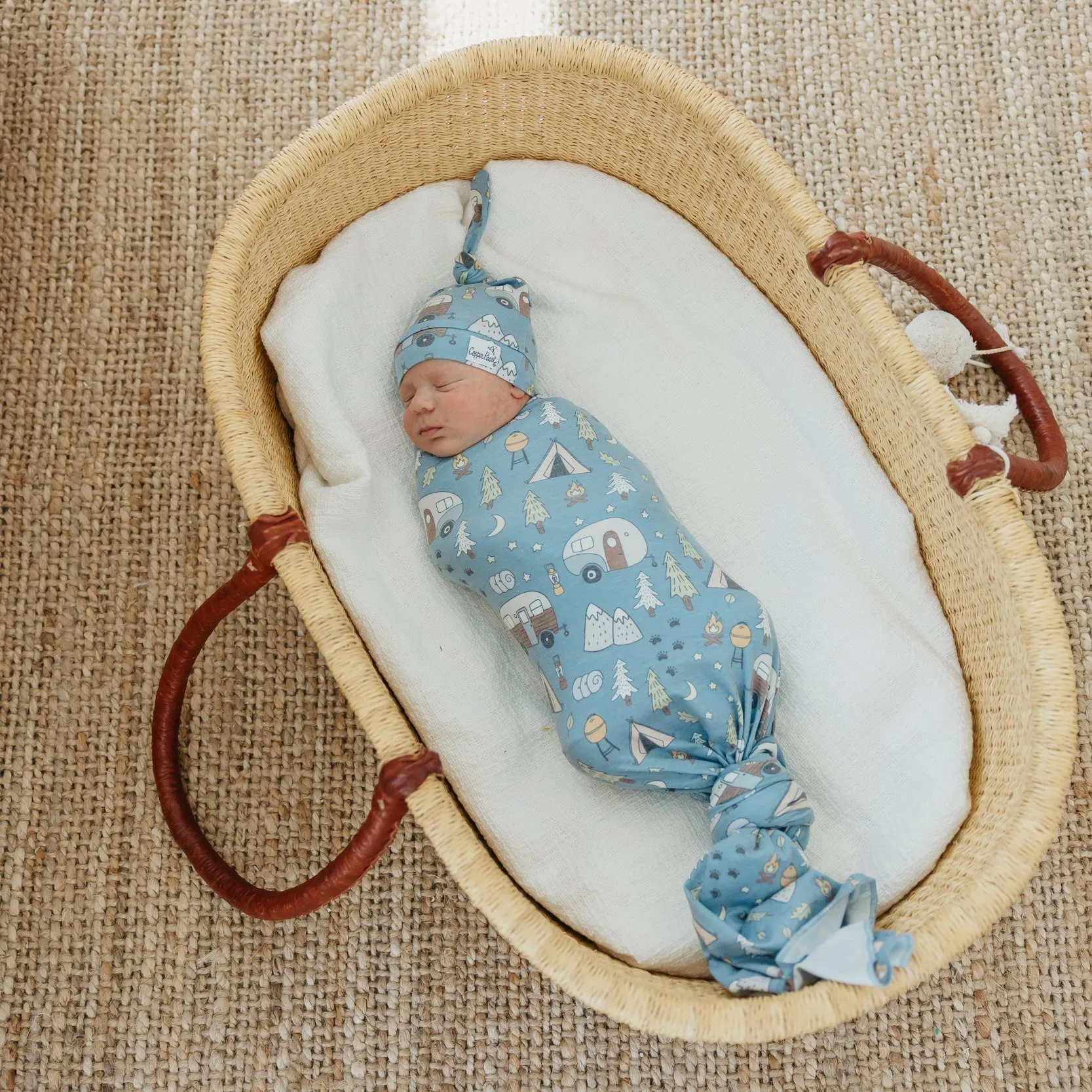 Copper Pearl Knit Swaddle Blanket | Bridger