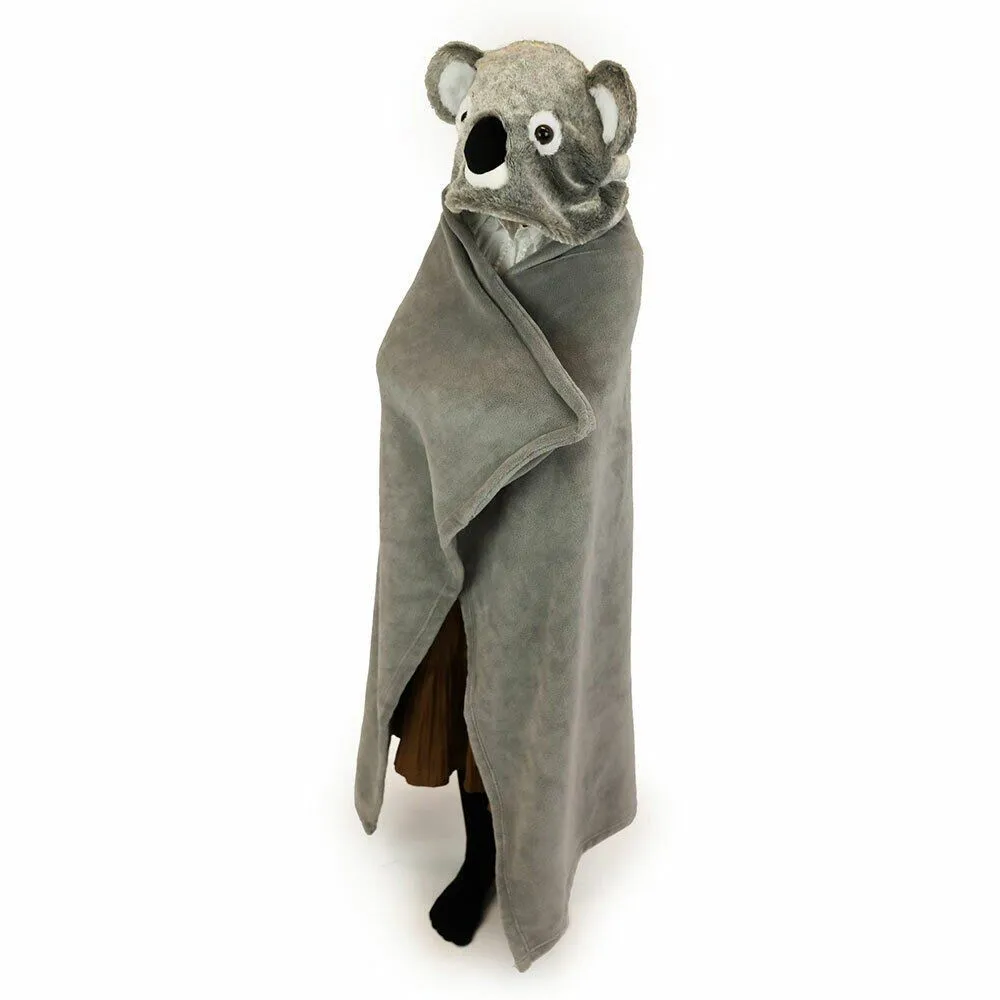 Cozy Noxxiez 130cm Koala Hooded Animal Blanket