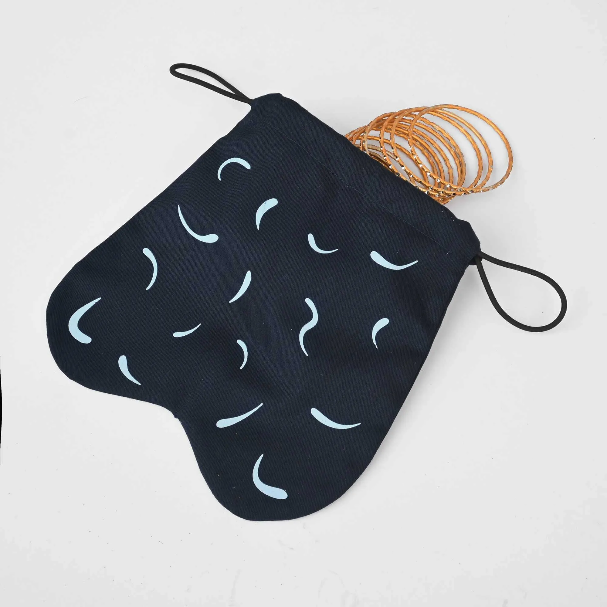 Draw String Printed Design Gift Pouch