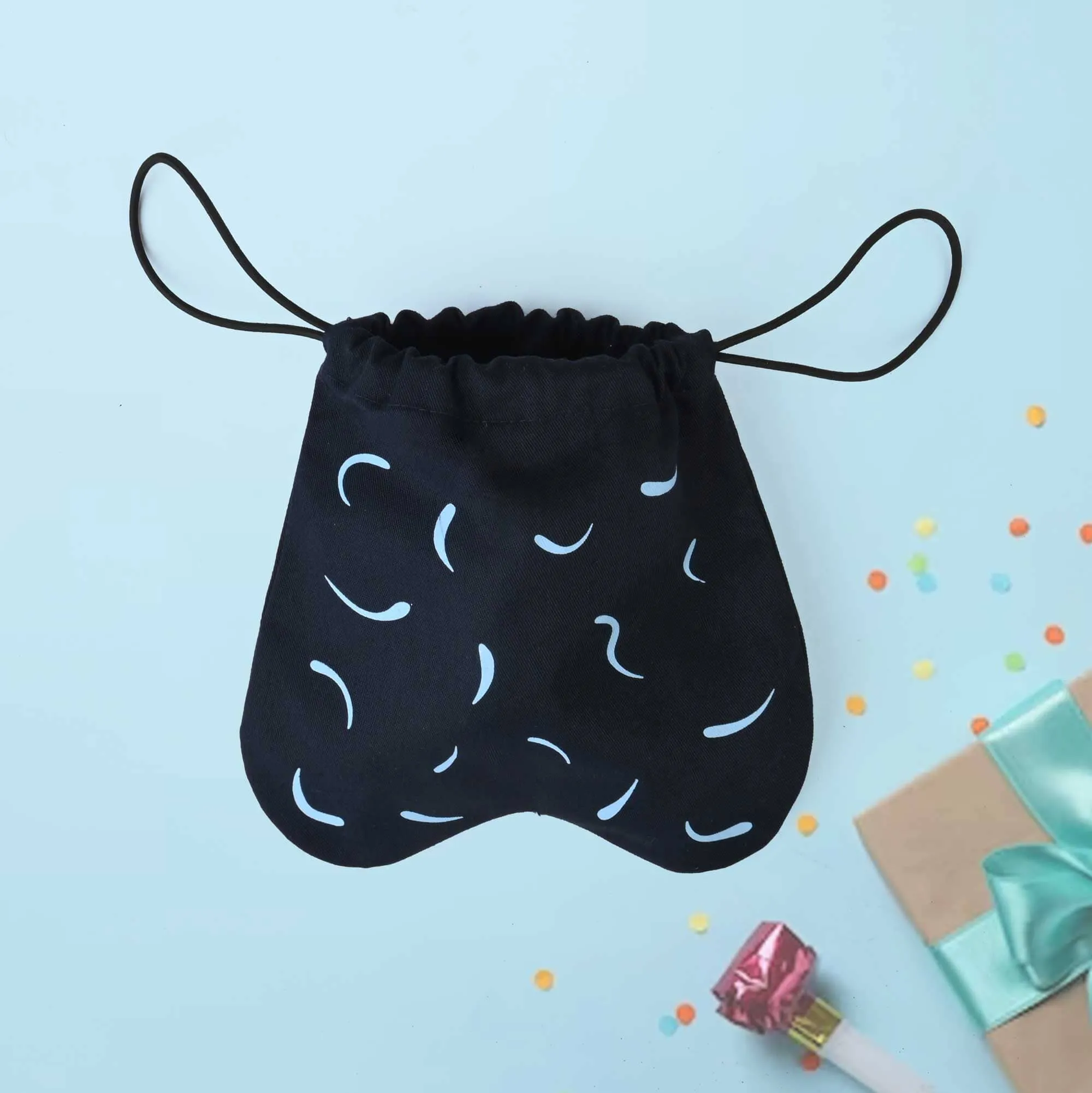 Draw String Printed Design Gift Pouch