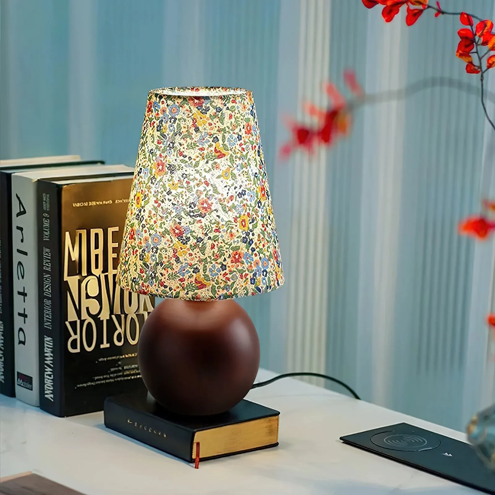 Elara Floral Glow Table Lamp