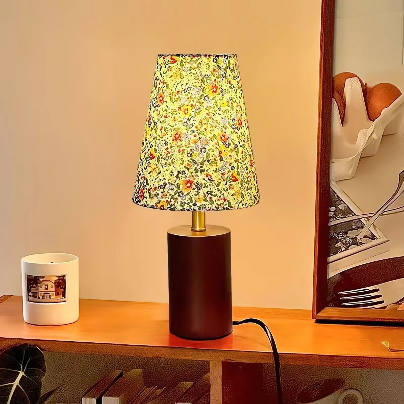 Elara Floral Glow Table Lamp