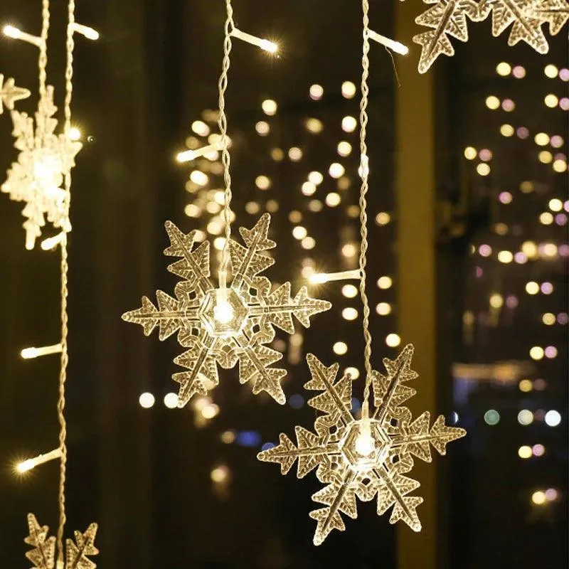 Enchanting LED Snowflake Lights for Magical Christmas & Holiday Decor