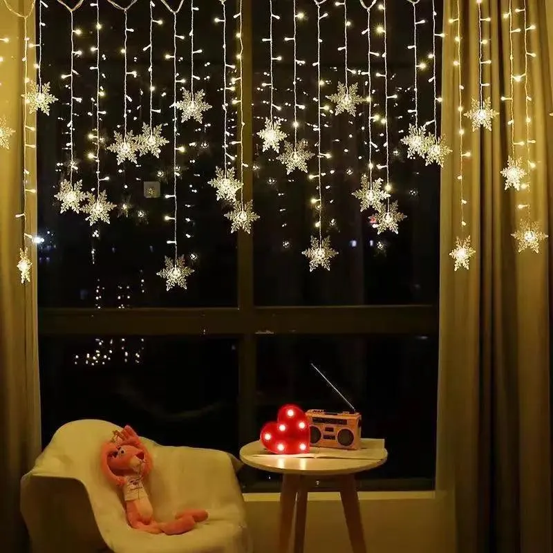 Enchanting LED Snowflake Lights for Magical Christmas & Holiday Decor