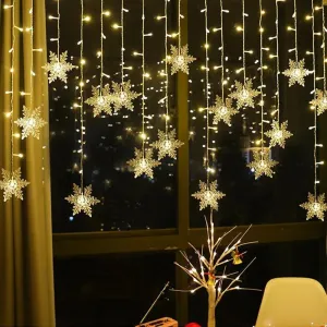 Enchanting LED Snowflake Lights for Magical Christmas & Holiday Decor