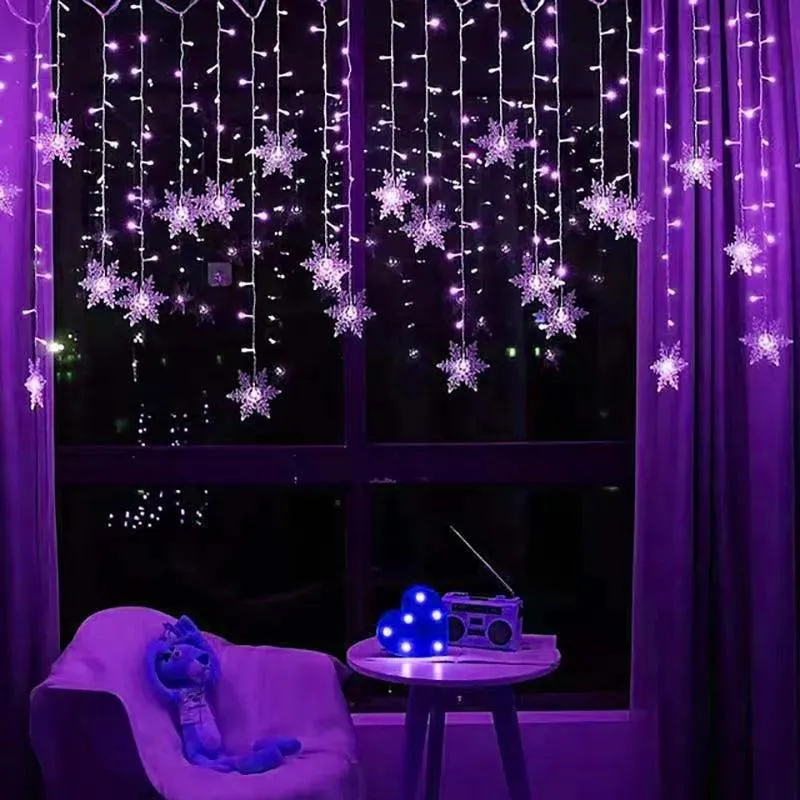 Enchanting LED Snowflake Lights for Magical Christmas & Holiday Decor