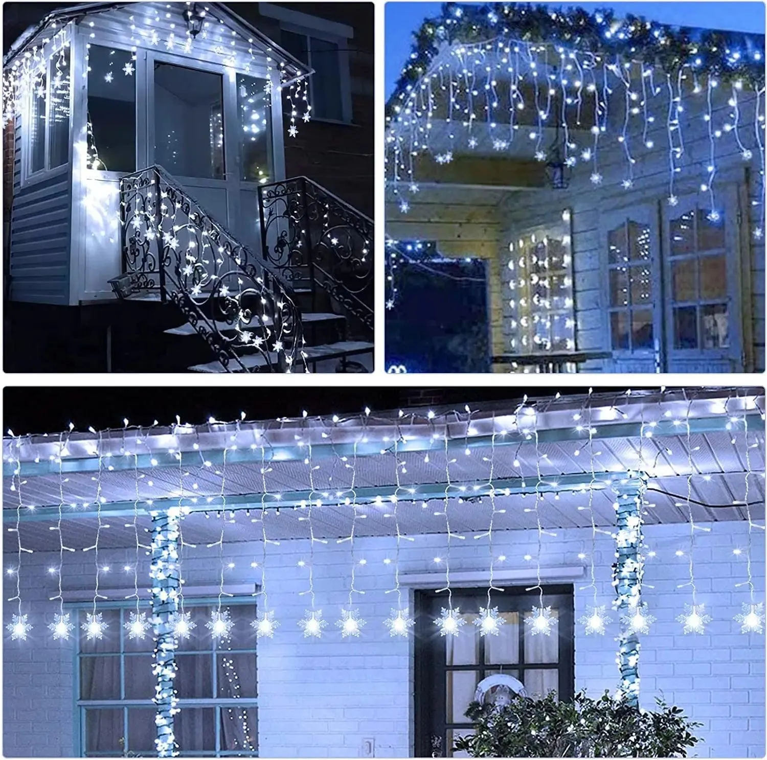 Enchanting LED Snowflake Lights for Magical Christmas & Holiday Decor