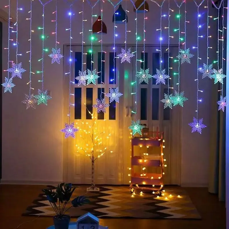 Enchanting LED Snowflake Lights for Magical Christmas & Holiday Decor