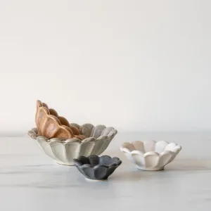 Flower Petal Stoneware Bowl