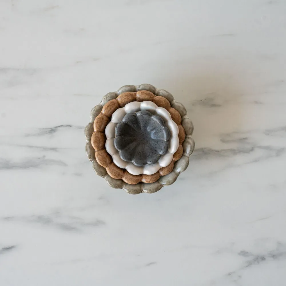 Flower Petal Stoneware Bowl