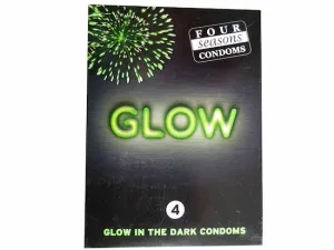 Four Seasons Glow In The Dark Condoms 4pk