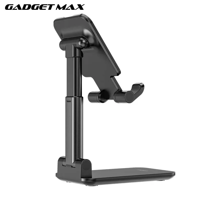 GADGET MAX GH01 PHONE & TABLET HOLDER ADJUSTABLE SIZE (4.7"-10") - BLACK