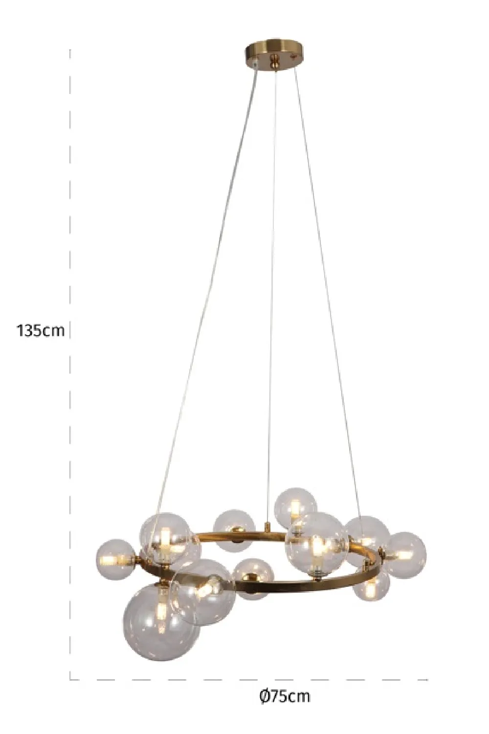 Glass Orbs Hanging Lamp | OROA Yosie