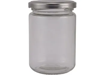 Glass Storage Jar 370ml - Pack of 6