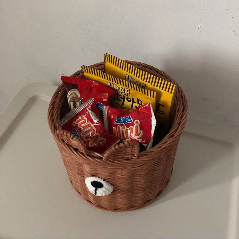 Handmade Storage Bear Baskets