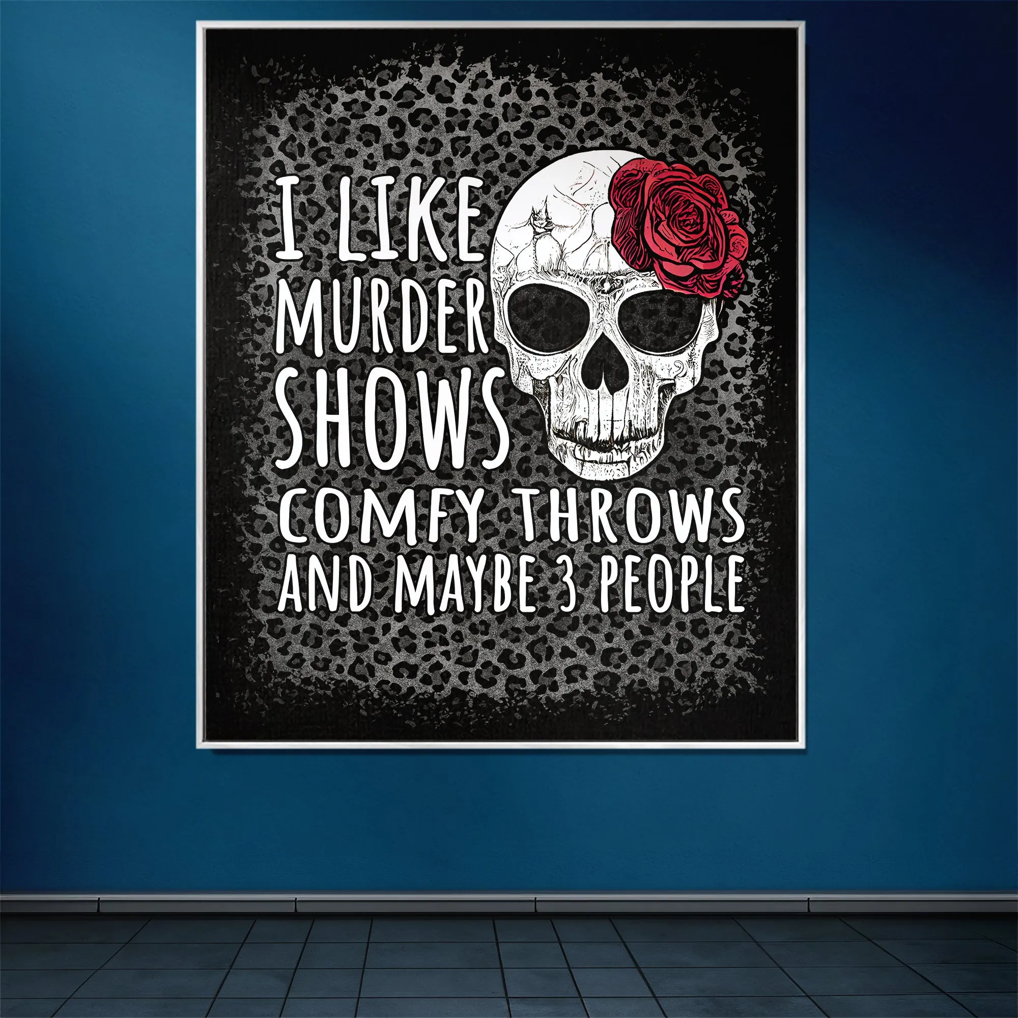 I Like Murder Shows Comfy Throws And Maybe Three People 50" x 60" Gift Woven Jacquard Blanket