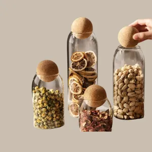 Jar With Lid Bottle Storage