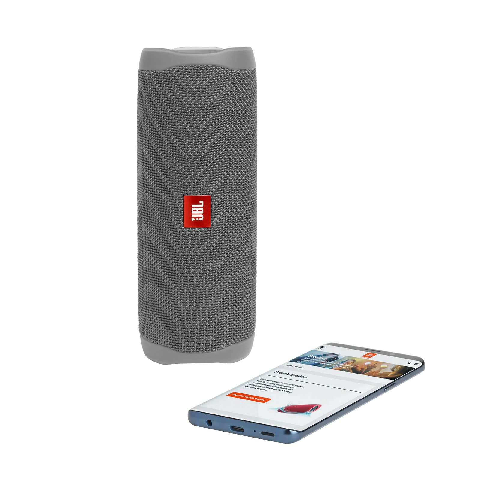 JBL Flip 5 Portable Waterproof Bluetooth Speaker - Gray (Refurbished)