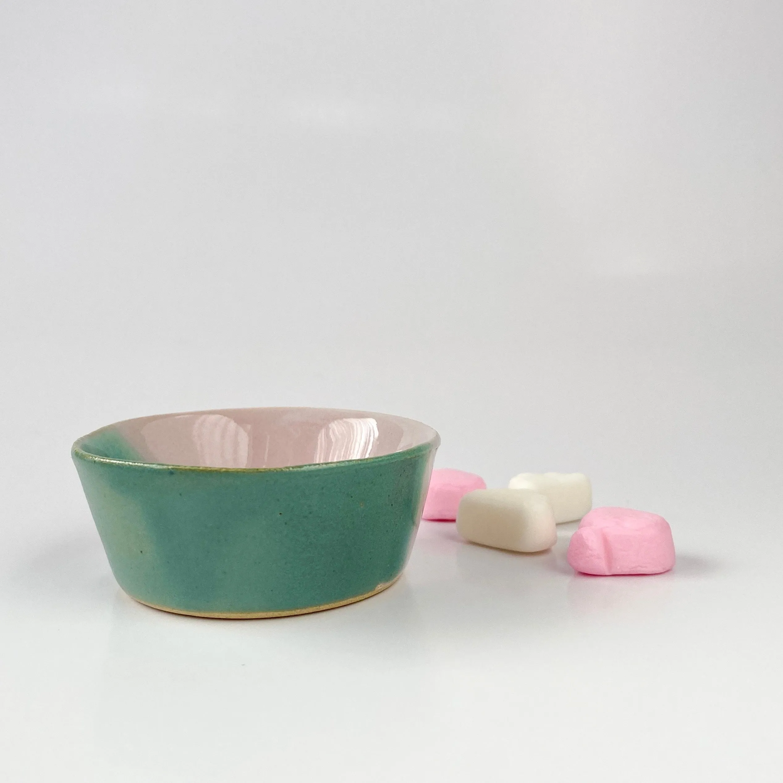 Jewellery Bowl - Pink and Green