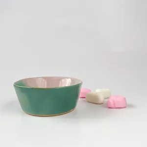 Jewellery Bowl - Pink and Green