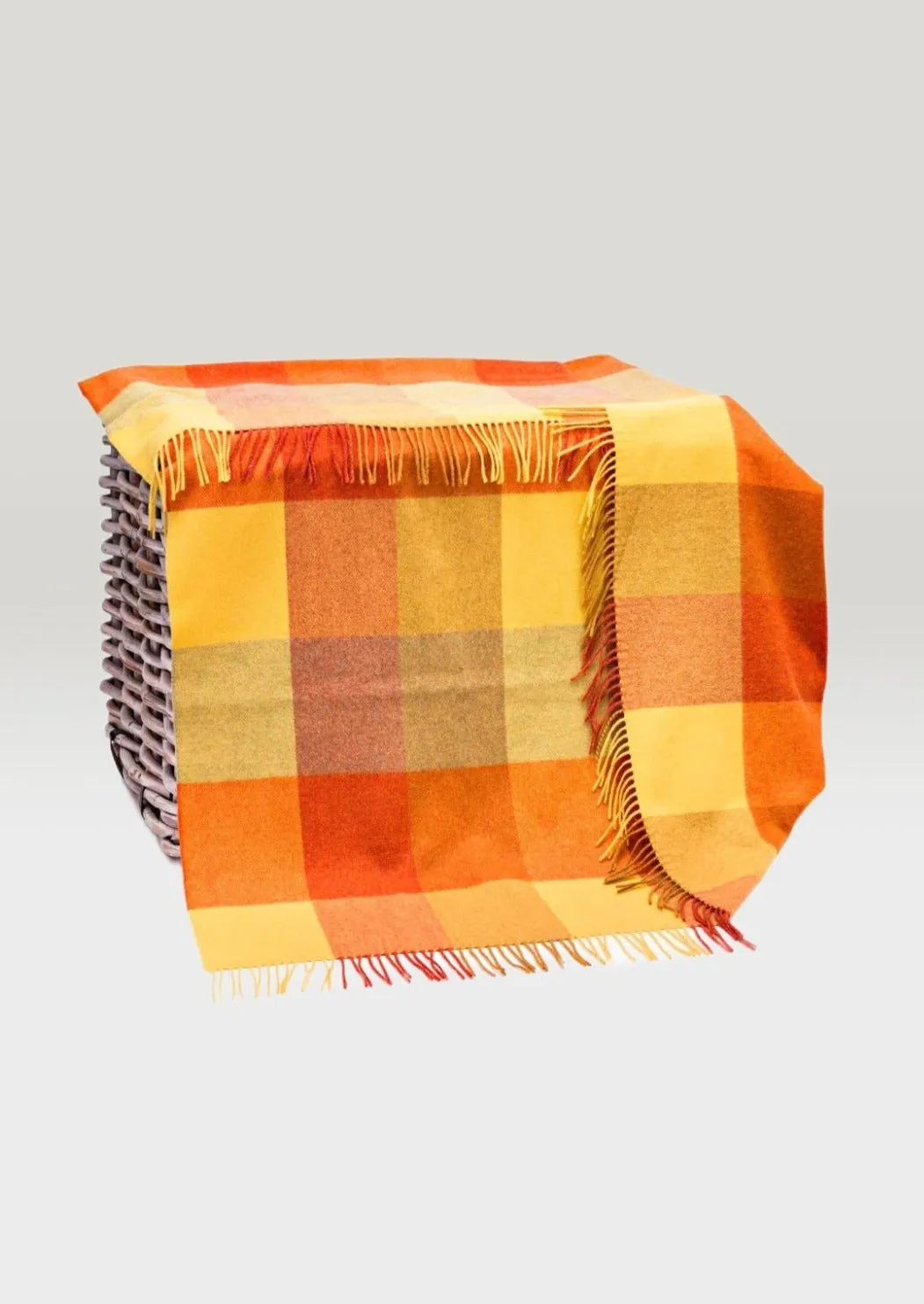 John Hanly Yellow Orange Block Throw