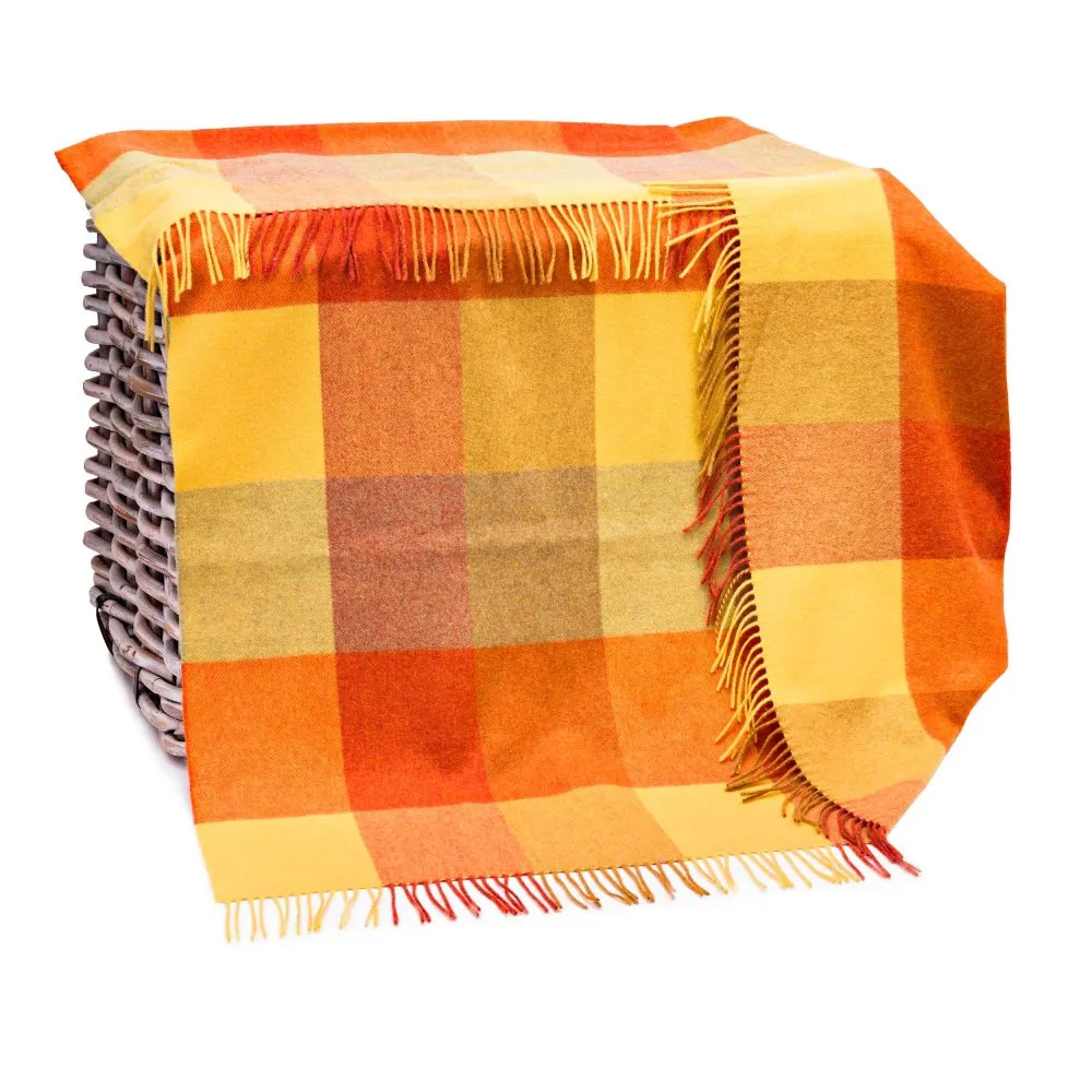 John Hanly Yellow Orange Block Throw