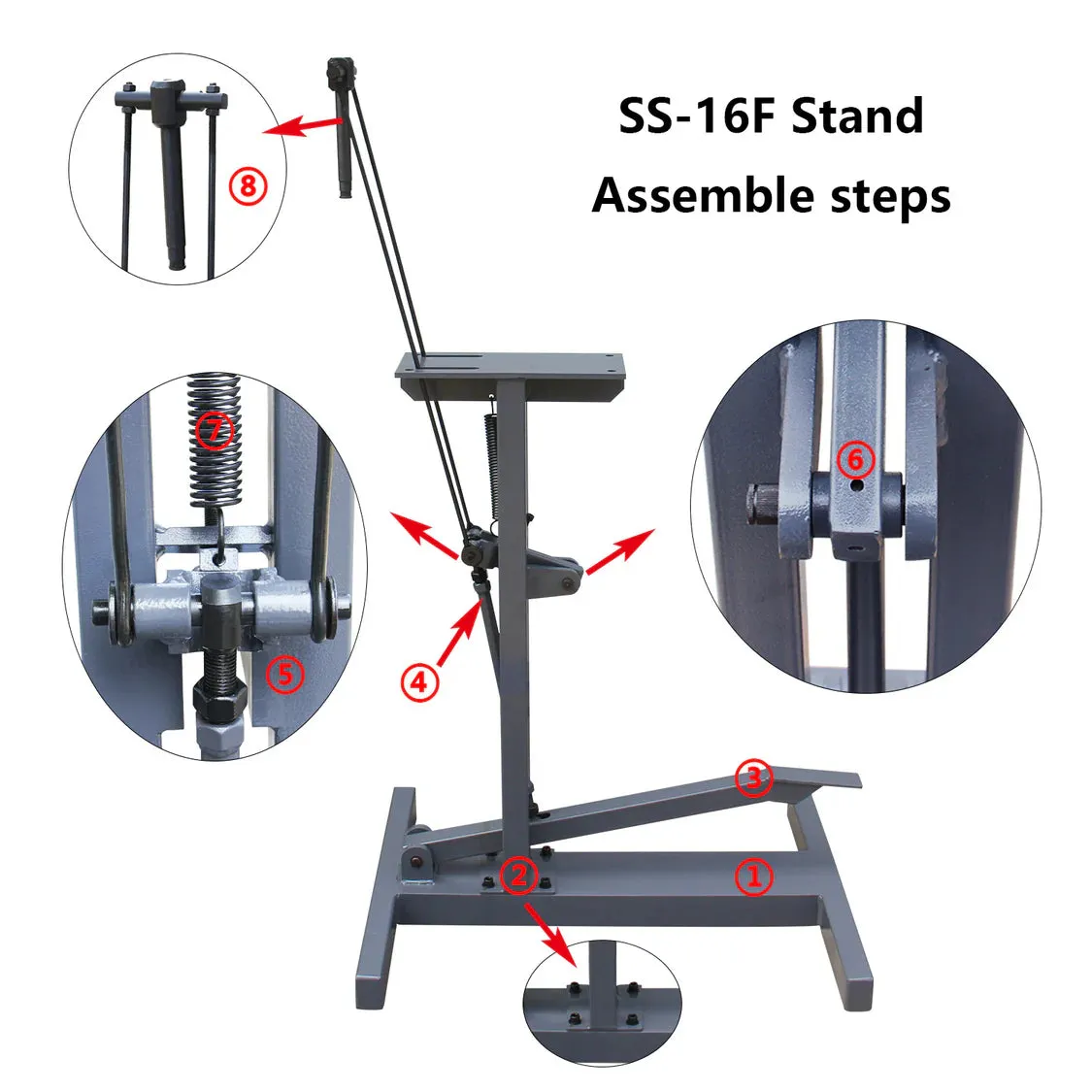 Kaka Industrial Foot Pedal Stand SS-16F for Shrinker/Stretcher SS-16