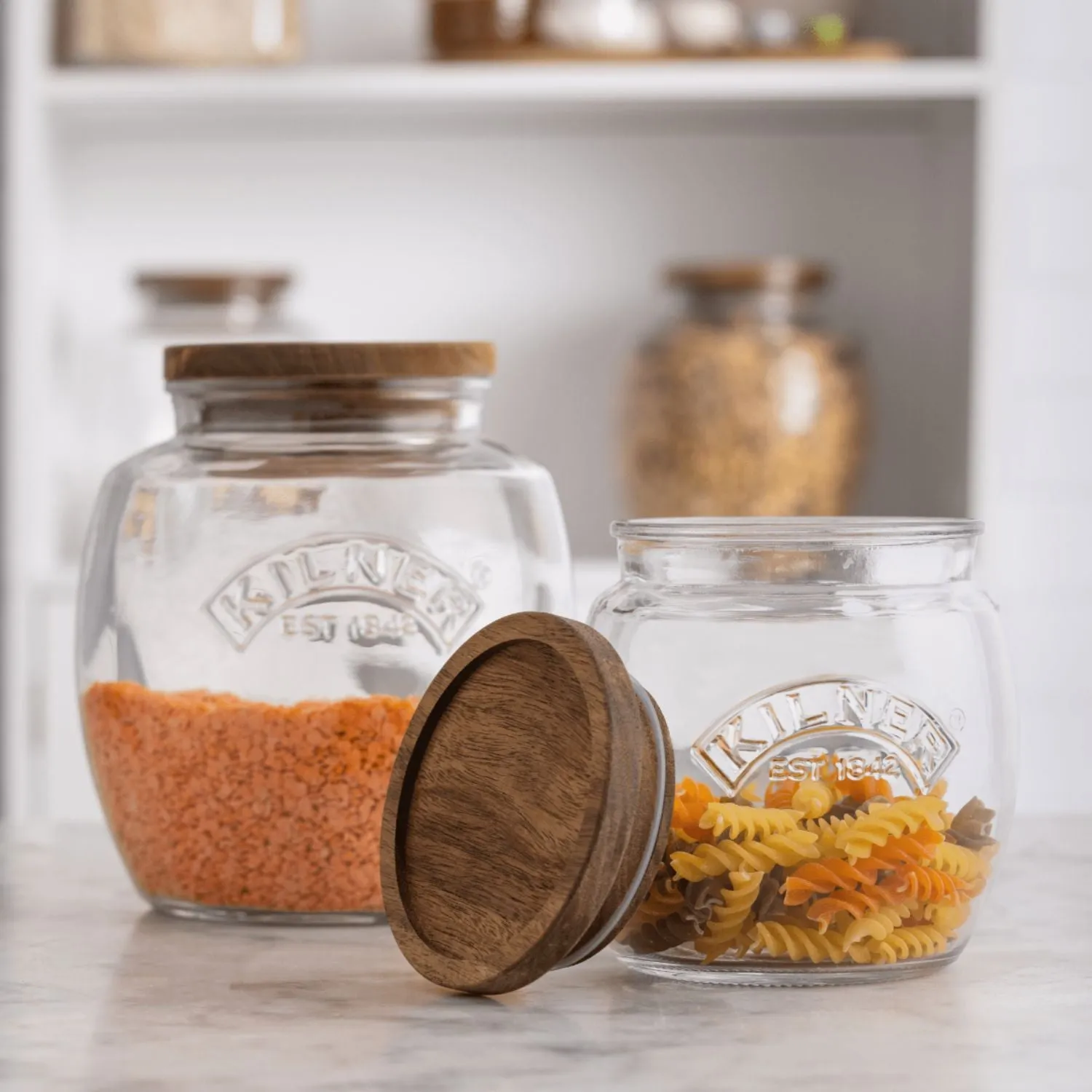 Kilner 0.85 Litre Universal Jar with Wooden Lid