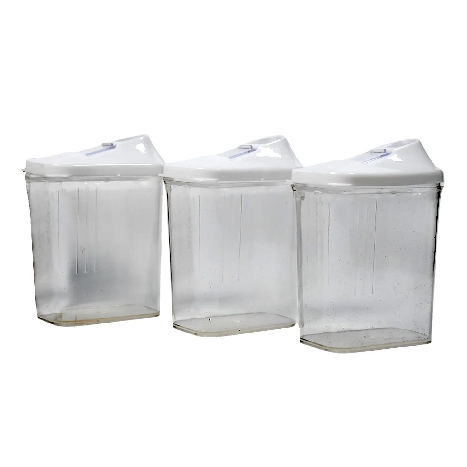 Kitchen Storage Jars & Container Set 3pc , Transparent Jar Set For home & Kitchen Use