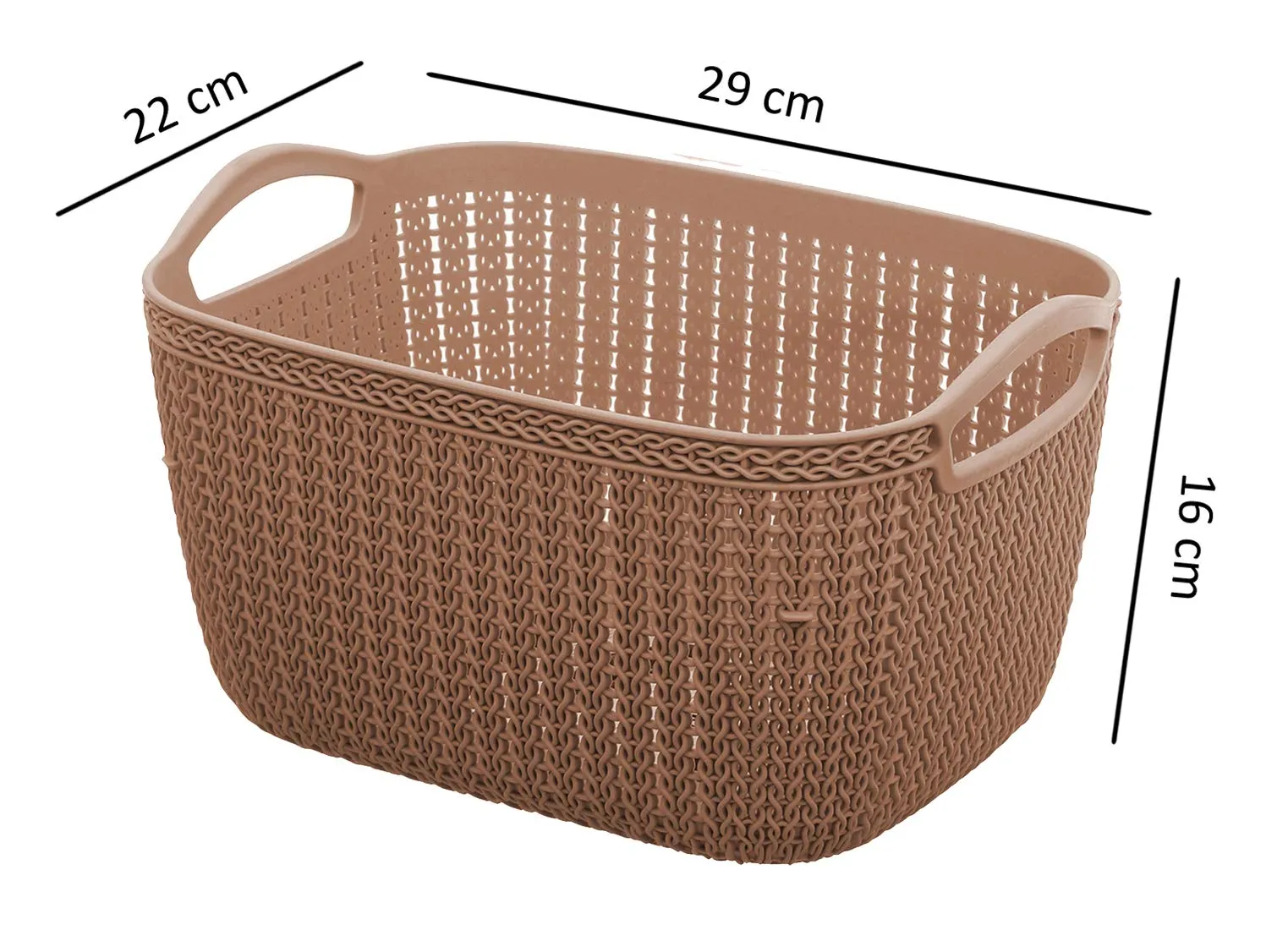 Kuber Industries Plastic Multipurpose Large Size Flexible Storage Baskets/Fruit Vegetable Bathroom Stationary Home Basket with Handles (MultiColour) -CTKTC042889, Pack of 1