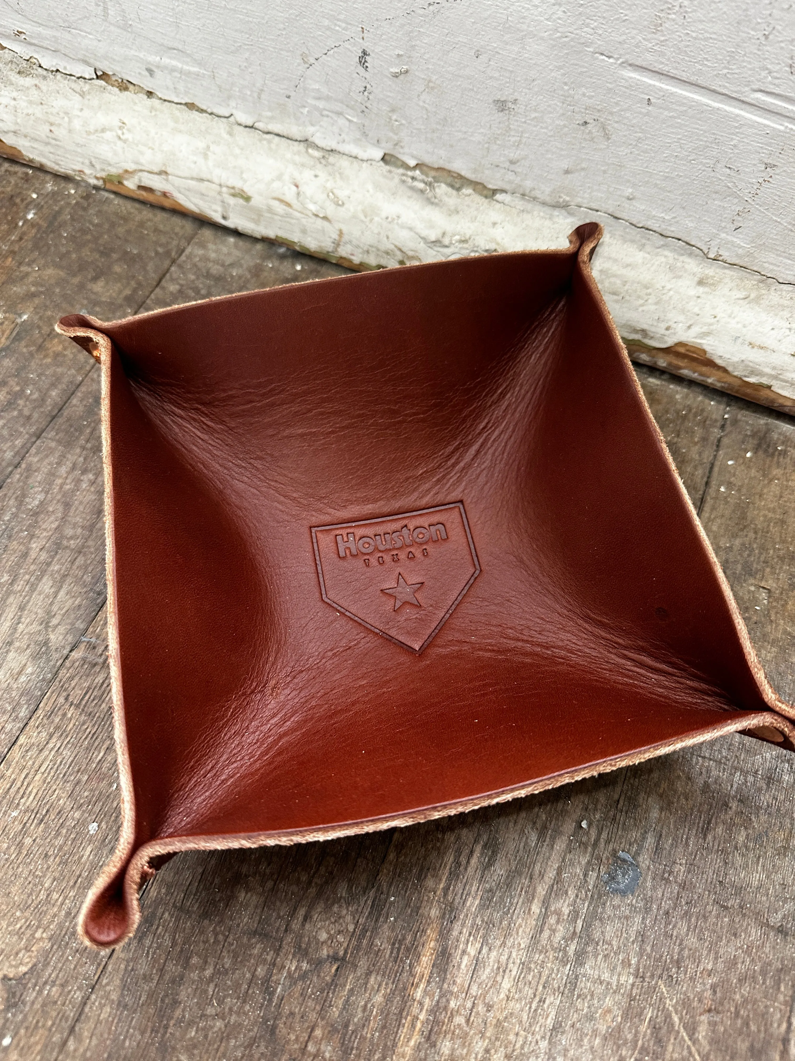 Leather Valet Tray | Houston Home Plate | Manready Mercantile