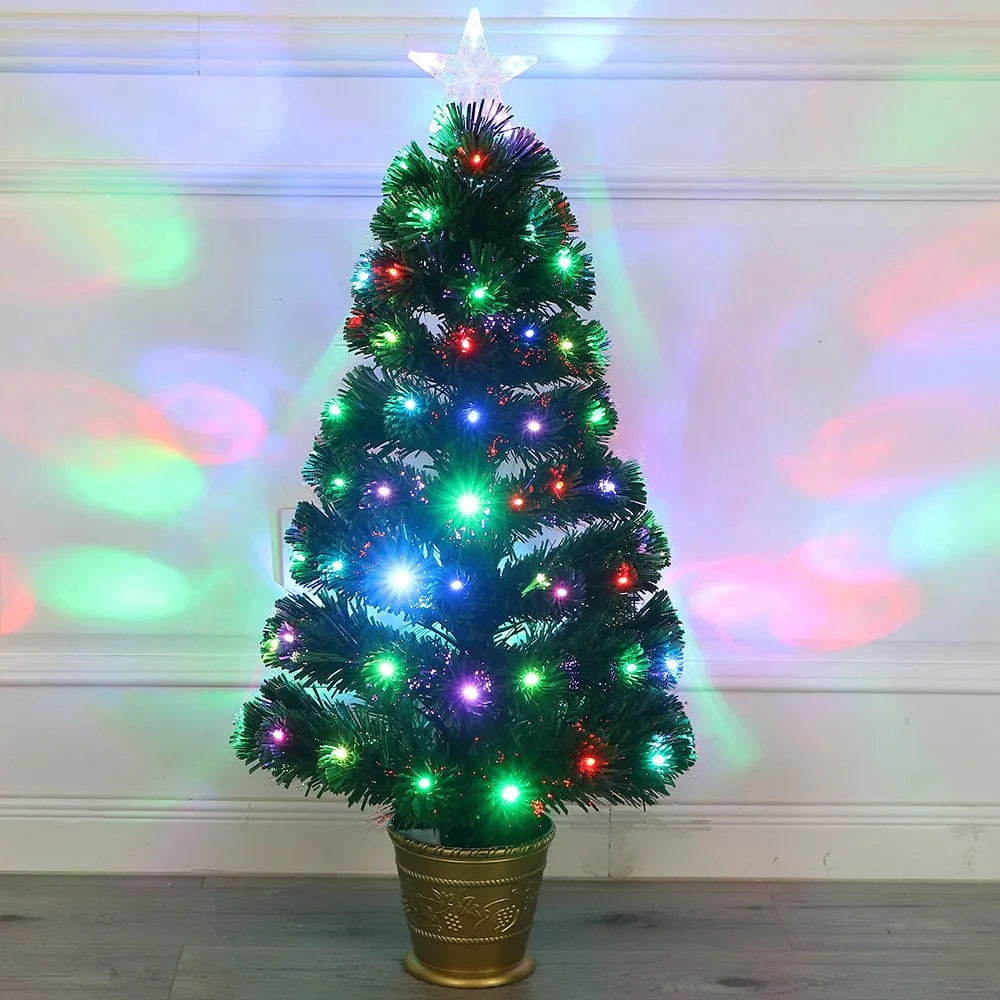 LED Fibre Optic Colour Change Tree (90cm)