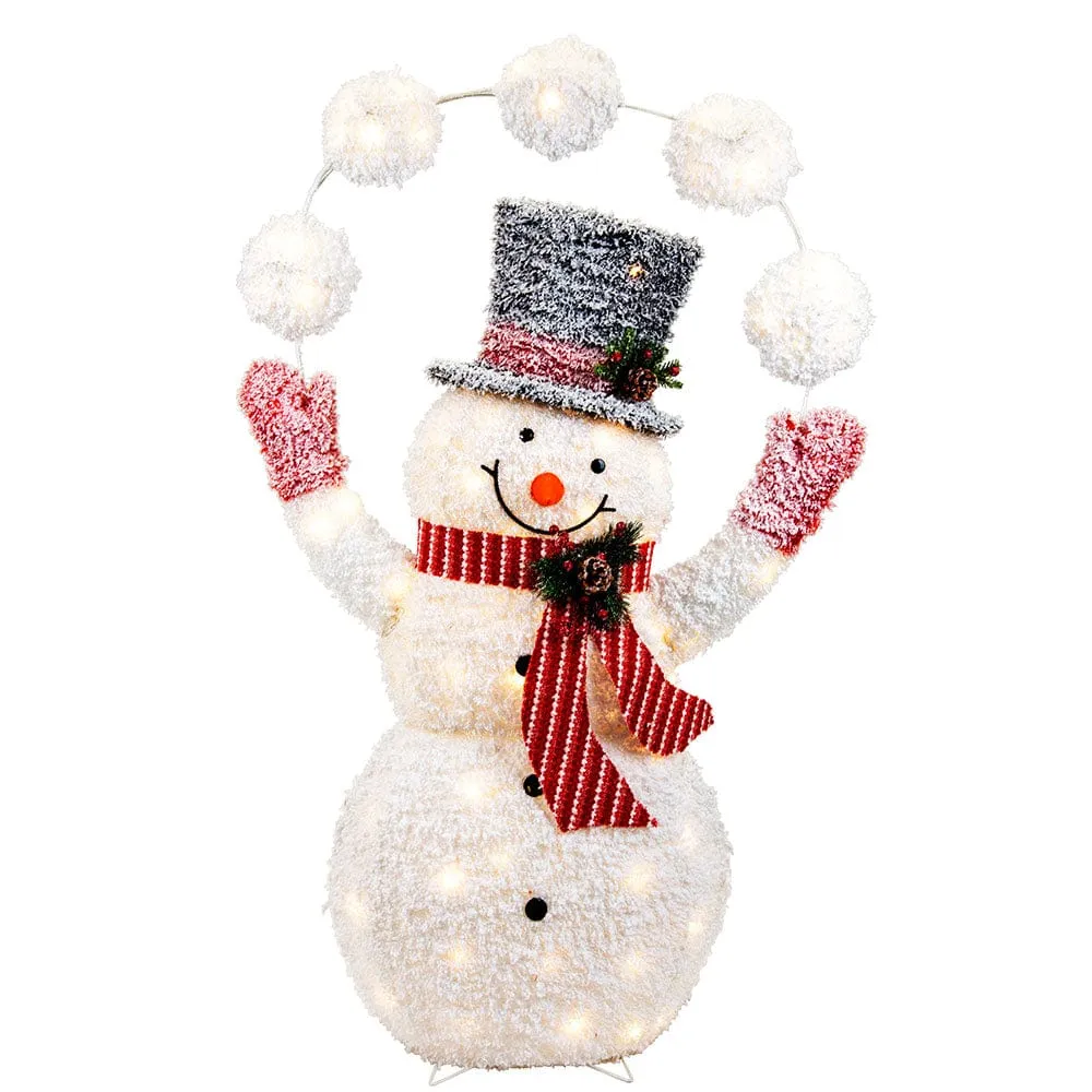 LED Twinkling Frosty Snowball Snowman (150cm)