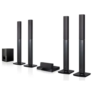 LG LHD655-FB 1000W 5.1Ch Bluetooth DVD/CD Home Theater Sound System (USB, FM, Aux, Optical, HDMI Out) - Foreign Used